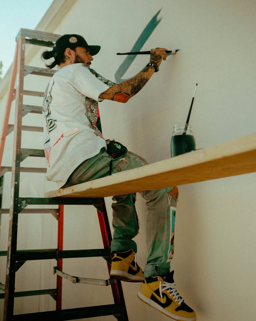 Painter at work